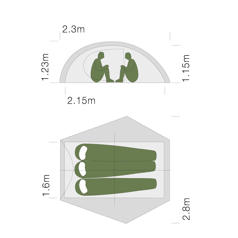 Exped - MIRA III HL, Ultraleicht Zelt – Bild 6