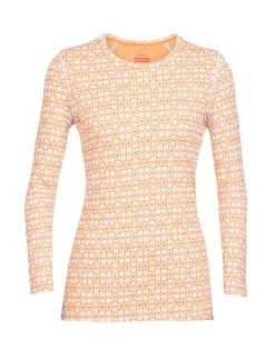 Icebreaker - Merino 250 Vertex Langarmshirt Alpine Geo Damen, Langarmshirt
