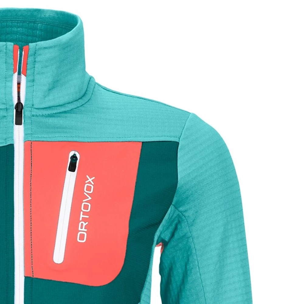 Ortovox - Fleece Grid Jacket W, Fleece Jacke – Bild 2